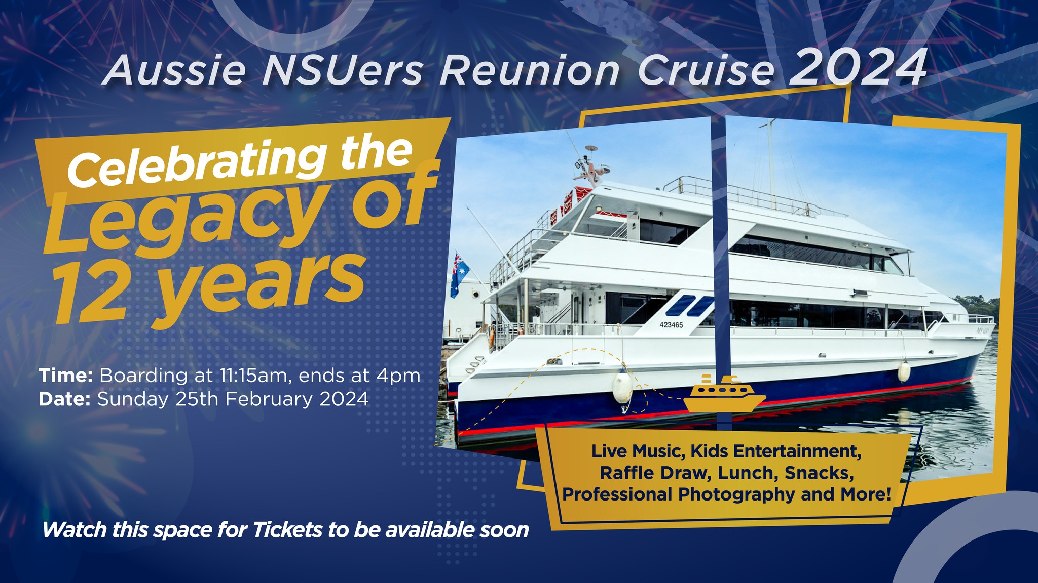 Aussie NSUers Reunion Cruise 2024 -  celebrating the legacy of 12 years!